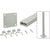 CRL Trim-Line 42" Clear Anodized Surface Mount Glass Railing Post Kit