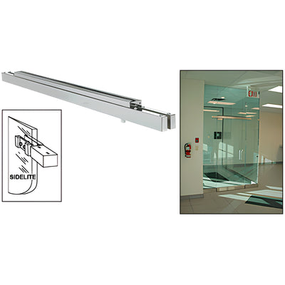 CRL Satin Anodized Floating Header w/ Surface Top Pivots - Custom