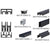 CRL Flat Black Replacement Sliding Track D603/D601 with Nylon Wheels