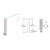 CRL 12 in Brushed SS Center Post PP01 - Counter/Partition Air Space