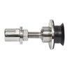 HSF14PS swivel glass attachment, 316 stainless steel polished/flush-mount fitting for 12-27mm tempered glass
