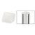 CRL Sky White Square AWS 90° Corner Post Cap