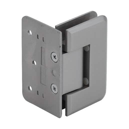 CRL Brushed Nickel Pinnacle 544 Wall Mount Offset Hinge - 5° Back Plate for Shower Doors