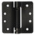 CRL 4" x 4" Antique Bronze Heavy-Duty Spring Door Hinge 1/4" Radius