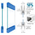 CRL Painted Type 1 Standard SPS 4in Square Rail Kit Top & Bottom