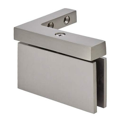 CRL Brushed Nickel Cardiff Series Left Hand Mount Hinge - Sleek, durable design.
