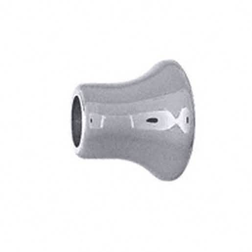 CRL polished chrome wall mount support bar bracket for sturdy glass panel installation.