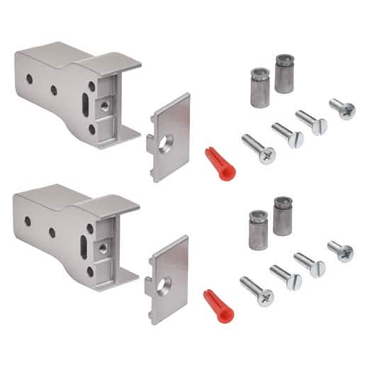 CRL Satin Aluminum Mounting Package for Jackson 896 Removable Mullion - Image 1