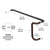 CRL Painted Dark Bronze Solid Push Bar & Pull Handle Set for Doors