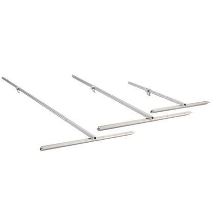 PSC600 CRL 72" aluminum production speed cutter - long anodized rail with T-bar head and carbide cutting wheel, silver.