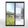 Entice HP+ glass entrance (ENT200): double insulating glass doors with ultra narrow 1-5/8 stiles and minimalist frame.