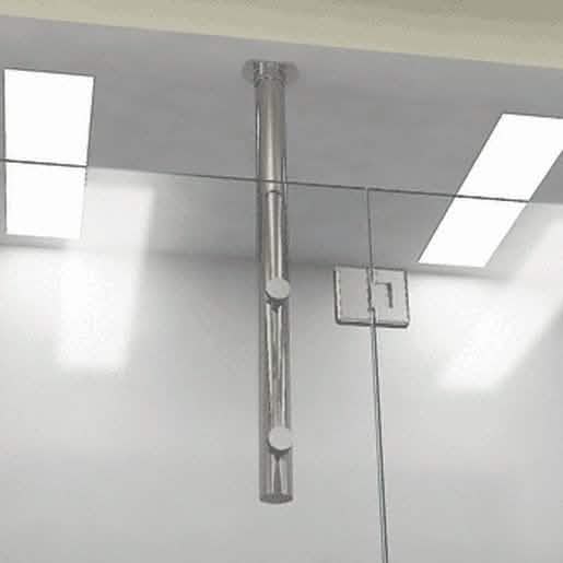 CRL Brushed Stainless Steel 33" Two Point Vertical Post System for sleek railing solutions