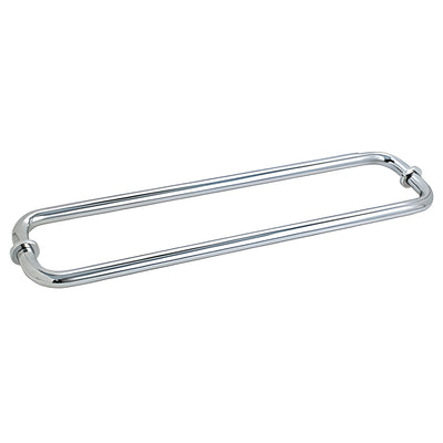 CRL Chrome 20" BM Back-to-Back Tubular Door Handle with Metal Washers