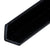 CRL Black L-Angle Jamb Seal for 1/4"-1/2" Glass Door