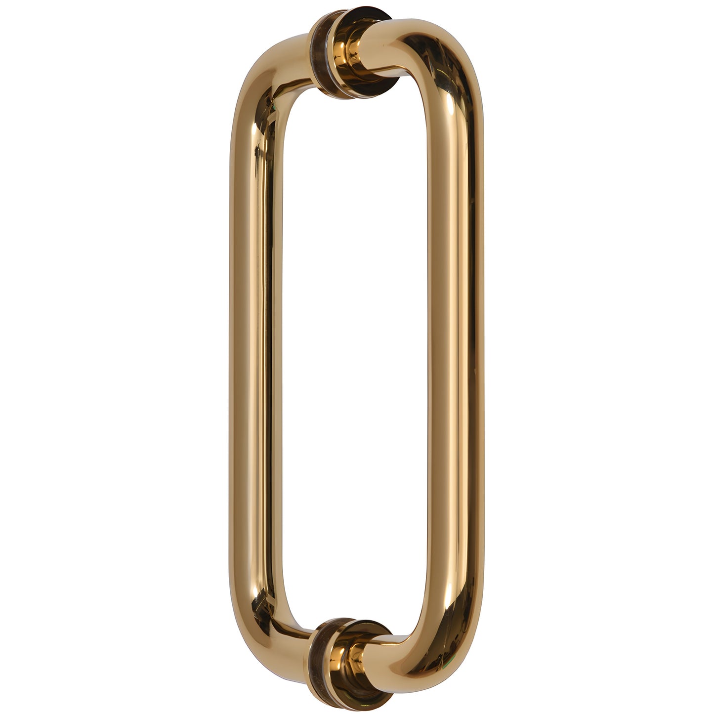 French gold solid brass 3/4 in. rectangular back-to-back shower door pull with metal washers (SKU SPH8FG)
