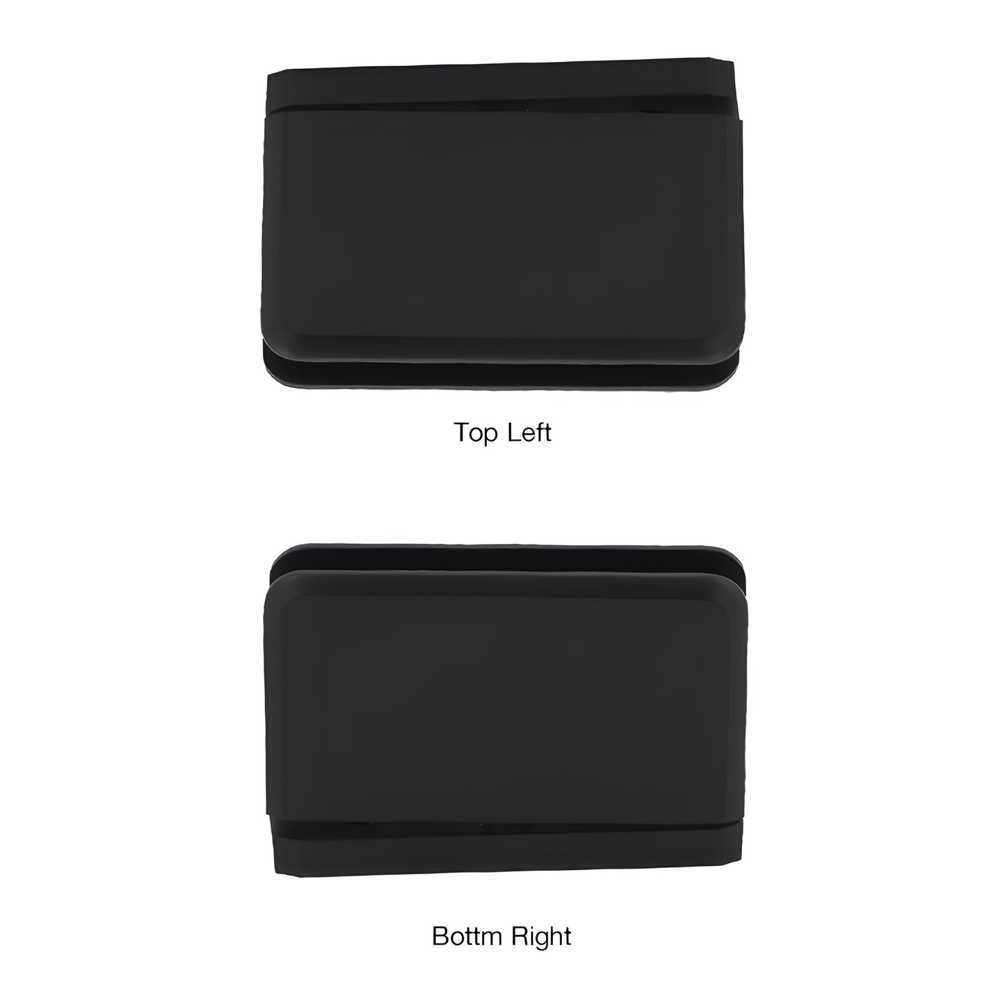 Oil rubbed bronze solid brass shower door pivot hinge (5 preset) for 8-10mm glass, SKU PPH01510RB