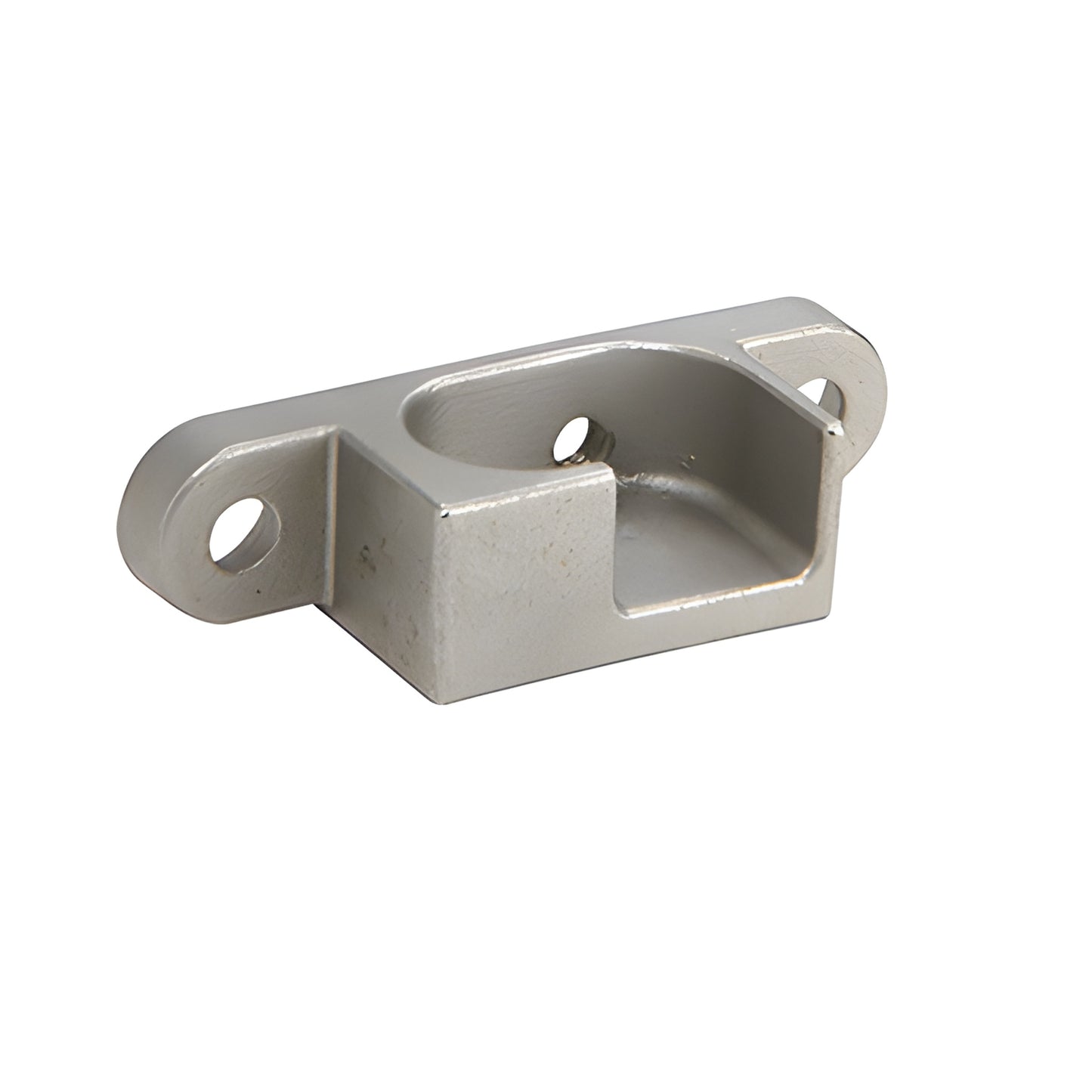 Silver bottom patch fitting insert for glass door pivot, metal replacement (CRL SKU 1NT305L)