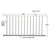 CRL Metallic Silver 60 x 36 Metal Picket Panel, Series 200-400