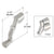 CRL Aluminum Universal Folding Handle - Replacement Door/Window