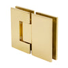 GEN180BR polished brass Geneva glass-to-glass self-centering hinge for 8-12mm tempered glass