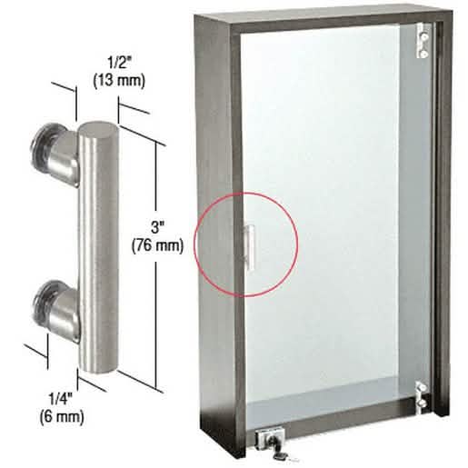 CRL Brushed Stainless Cabinet Door Pull - Sleek, Modern Design for Elegant Home Decor