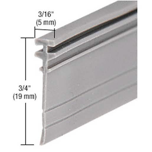 CRL 36-Inch Gray Shower Door Vinyl 'T' Sweep for Waterproof Seal and Easy Installation
