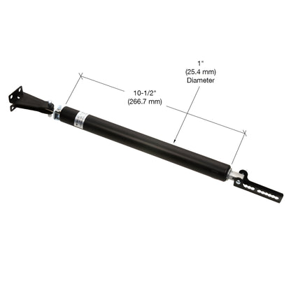 Black hydraulic fingertip-adjustable door closer for outswing doors, aluminum 10.5 in - SKU K5059