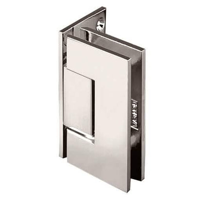 Polished Nickel Wall Mount Offset Back Plate Hinge - CRL Vienna 044 Series