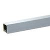 Aluminum 3/4" square picket extrusion, mill finish, full-length bar for cutting to size (SKU PKTS241M)