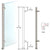 CRL Brushed Stainless 36in 1in Round Slimline Counter/Partition Post