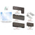 CRL Black Bronze Anodized Patch Kit for Double Glass Doors - No Lock