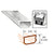 CRL 3/16 in Clear Anodized Low-Profile Dual-Seal Aluminum Spacer