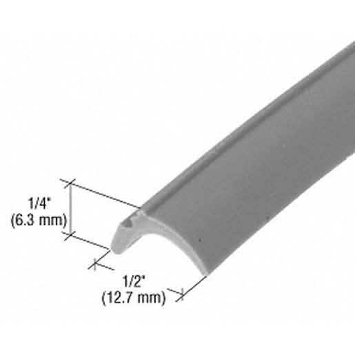 CRL Gray 1/2" Glazing Spline Roll - 100' Length, Ideal for Window Glazing Projects