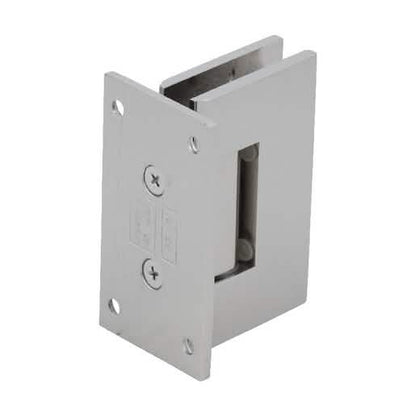 CRL Polished Nickel Geneva 537 Series Wall Mount Hinge with 5° Offset, Full Back Plate