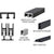 CRL Flat Black D609/D602 Upper & Lower Track w/ Steel Ball Bearings