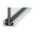 CRL Custom Length Satin Anodized Shallow U-Channel for Glass