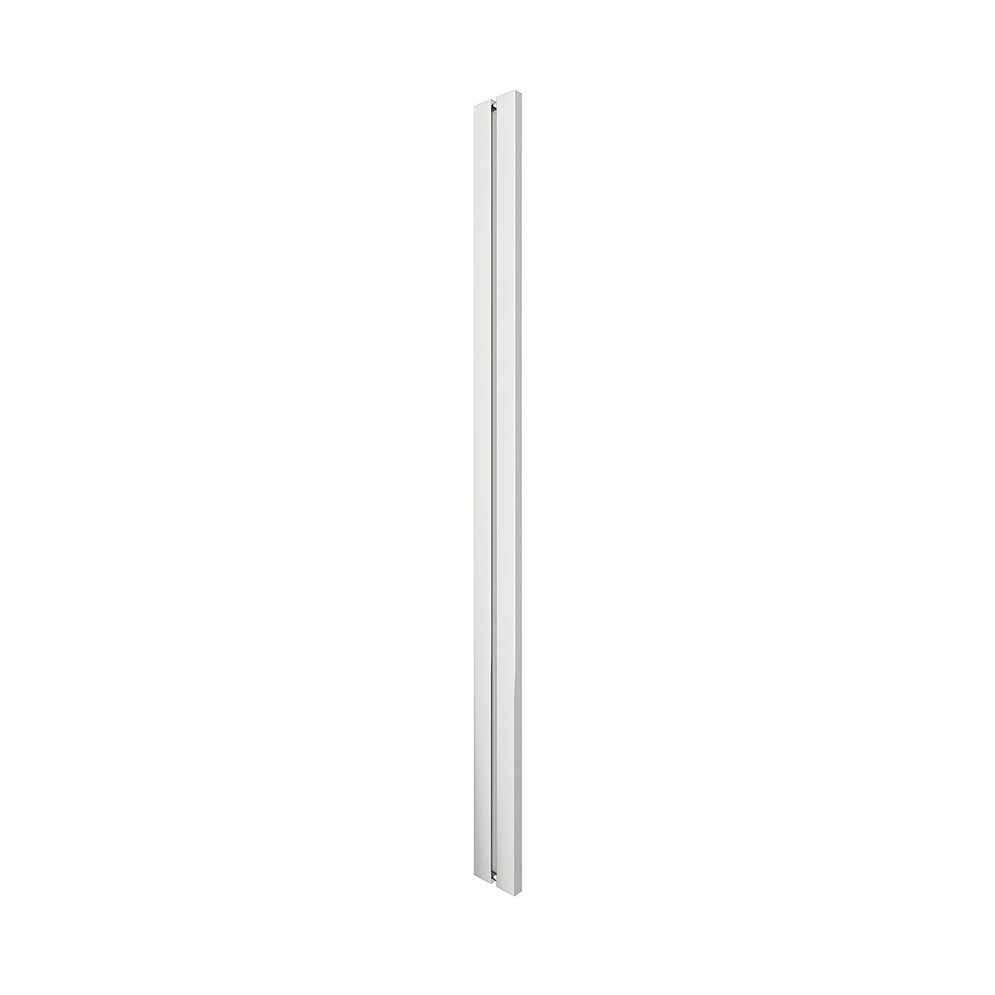 Polished stainless steel I-Style square tubular shower door handle, back-to-back for 3/8" glass (SKU HPH481PS)