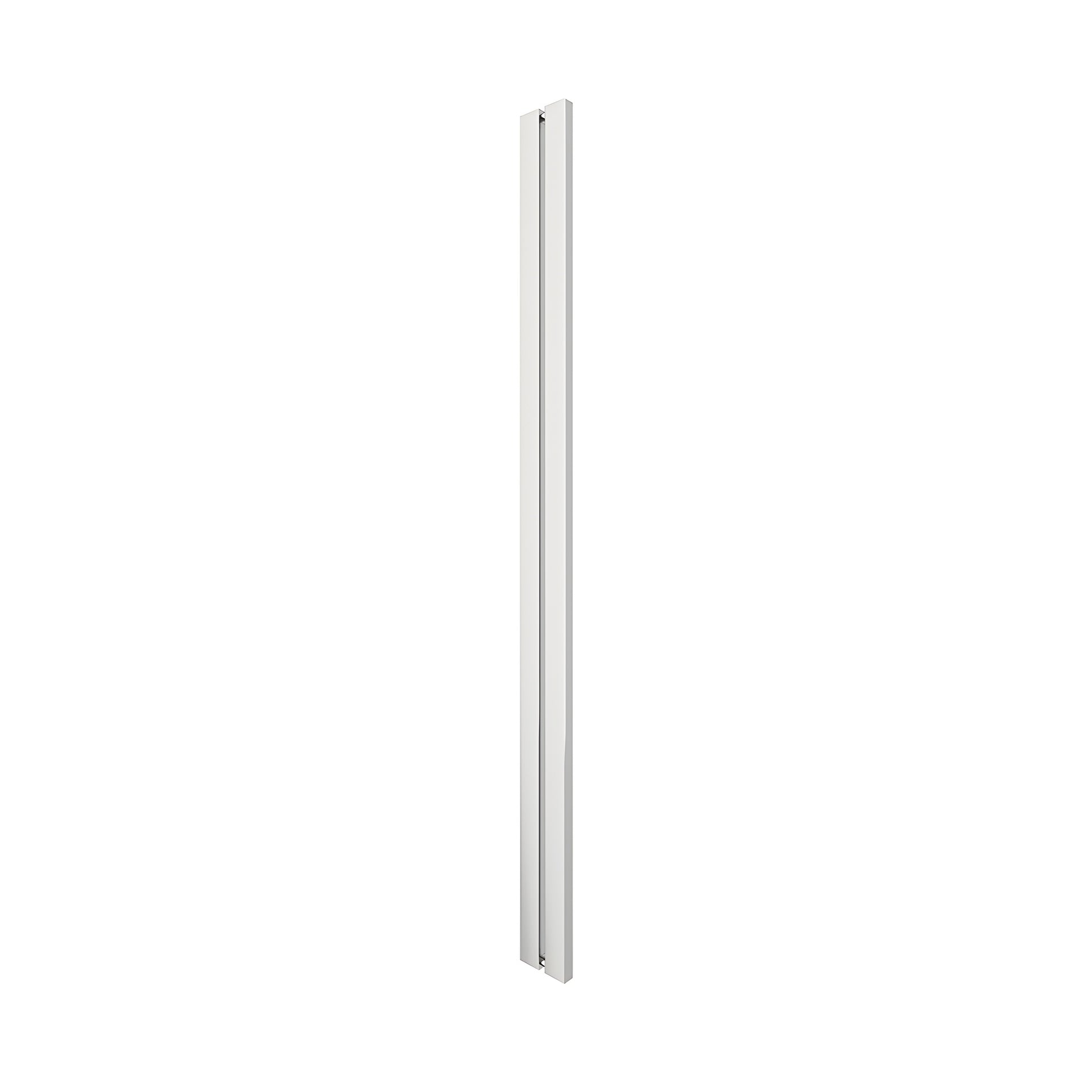 Polished stainless steel I-Style square tubular shower door handle, back-to-back for 3/8" glass (SKU HPH481PS)