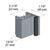 Fallbrook XL 43 in Matte Black Door Header & Jamb Set
