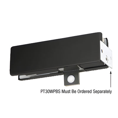 Dormakaba Matte Black Wall-Mount Transom Patch Pivot for Glass Door