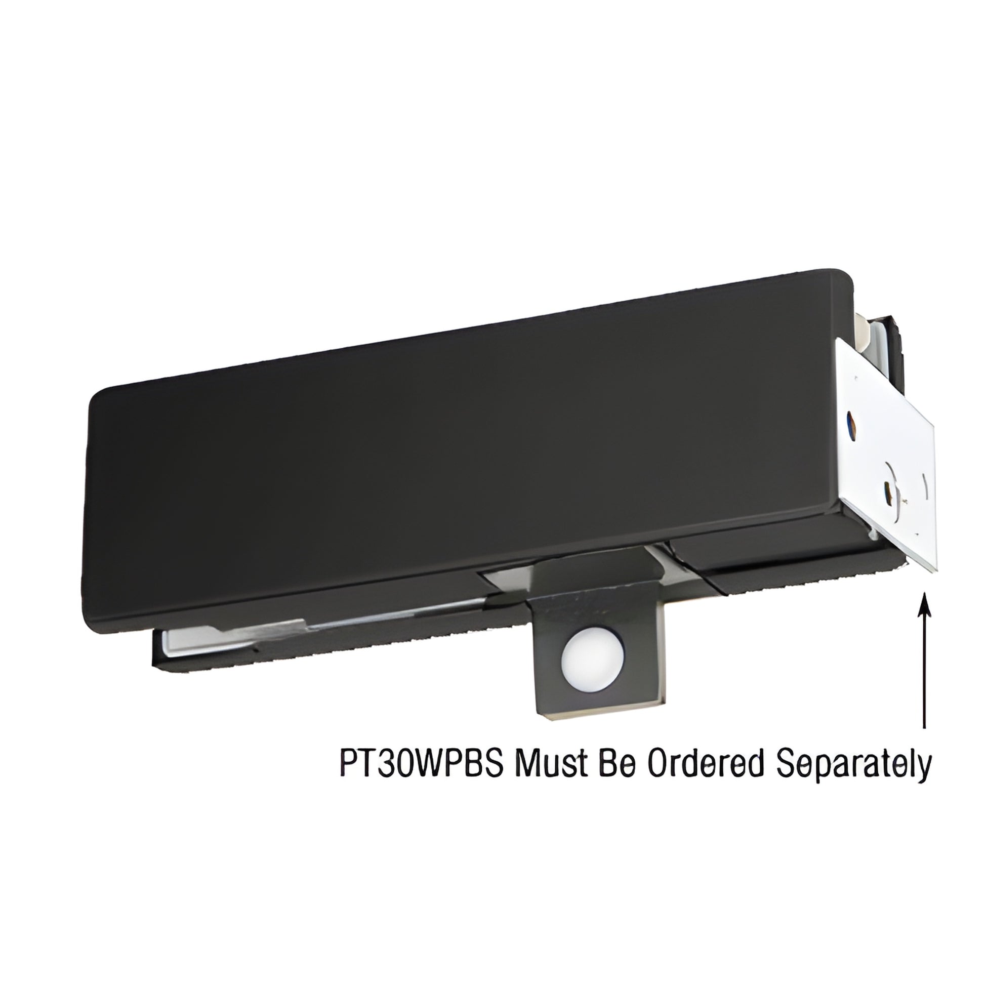 PT3034P1VMBL matte black wall-mounted transom pivot patch fitting for 3/4" glass.