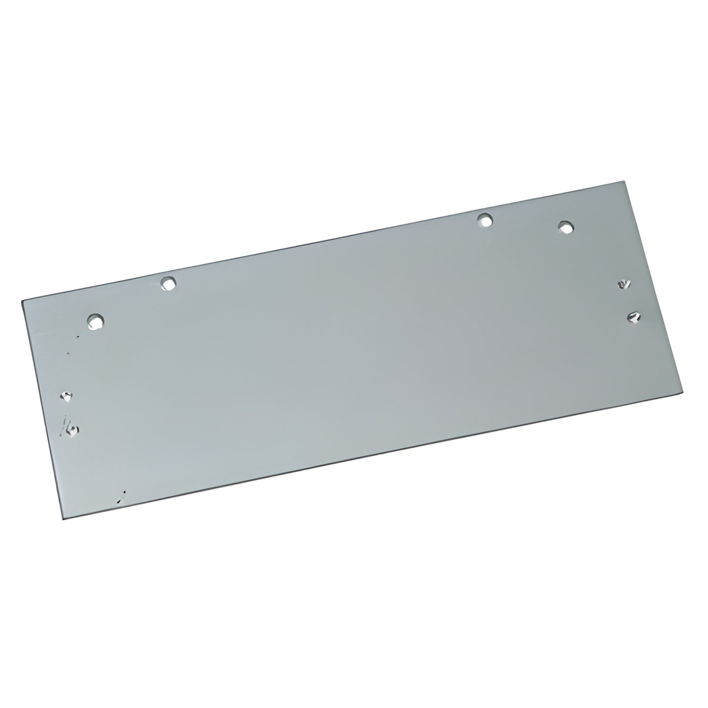 Aluminum PR70DPPAA drop plate adapter for PR70 door closers, 12-1/8 x 4-3/4 in, parallel-arm style with mounting holes