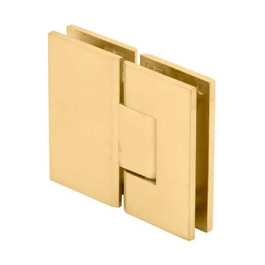 CRL Satin Brass Vienna 180 Glass-to-Glass Hinge - Elegant, Durable, Modern Design