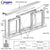 CRL Fawn Horizontal Sliding Pass-Thru w/ D1670 Header No Screens