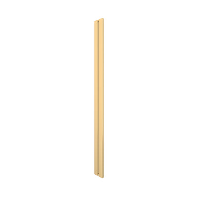 CRL 48" Satin Brass I-Style Glass Door Pull Handle - Hollow Premium
