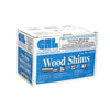 CRL white wood shims (SKU NWS9), tapered 8 in 1-1/2 in northern white wood strip with parallel grooves.
