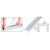 CRL Mill 48 in Glass Railing Post Filler - Glass Barrier Insert