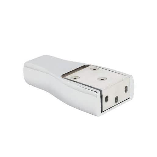 CRL Polished Chrome Madrid Series Wall Block Mount Kit - Elegant and Durable Design