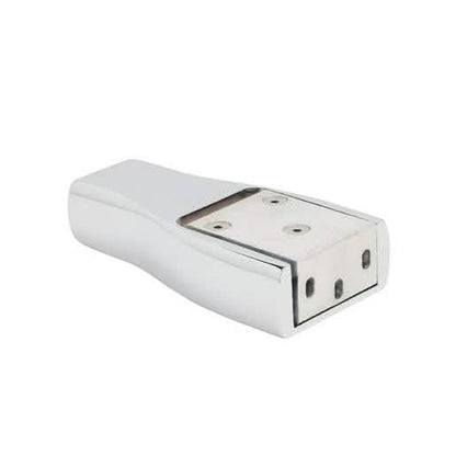 CRL Polished Chrome Madrid Series Wall Block Mount Kit - Elegant and Durable Design