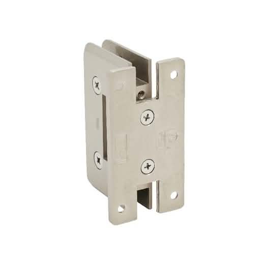 Brushed Nickel Cologne Series Wall Mount 'H' Back Plate Hinge - Sleek Design, Secure Closu
